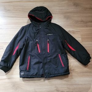 ZeroXposur Boys Black and Red Warm Winter Jacket large